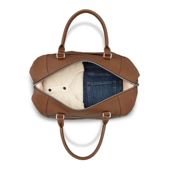 Borsa da weekend classica in pelle