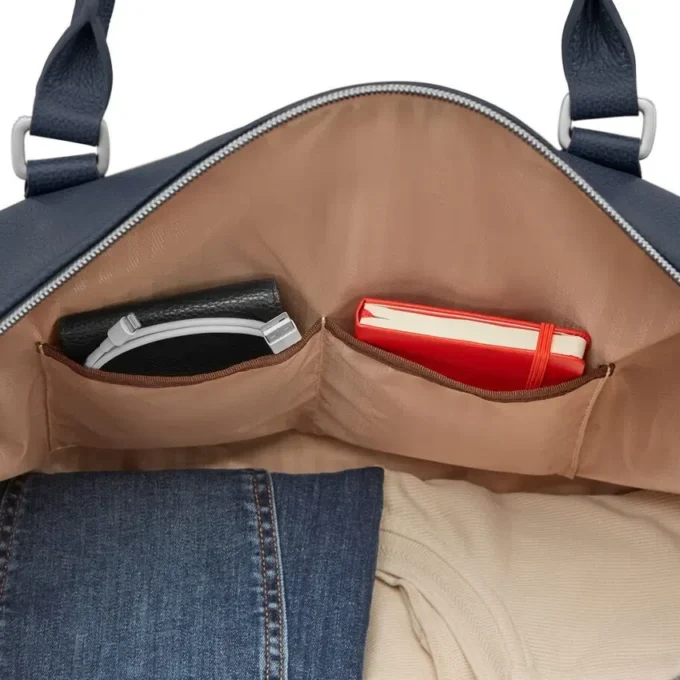 Borsa da weekend classica in pelle