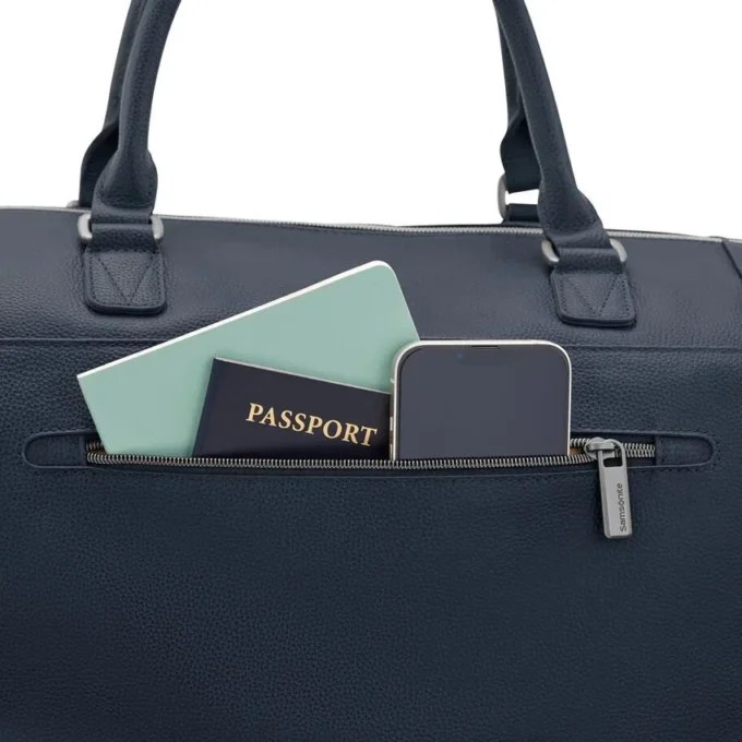 Borsa da weekend classica in pelle