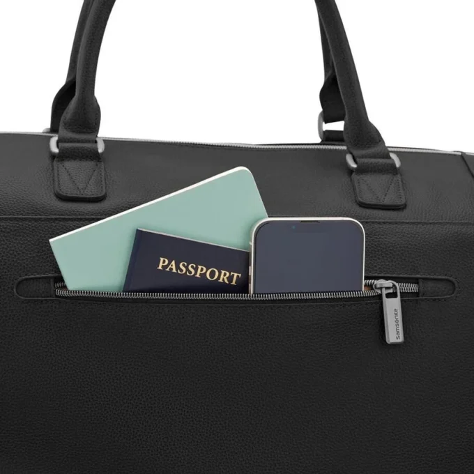 Borsa da weekend classica in pelle