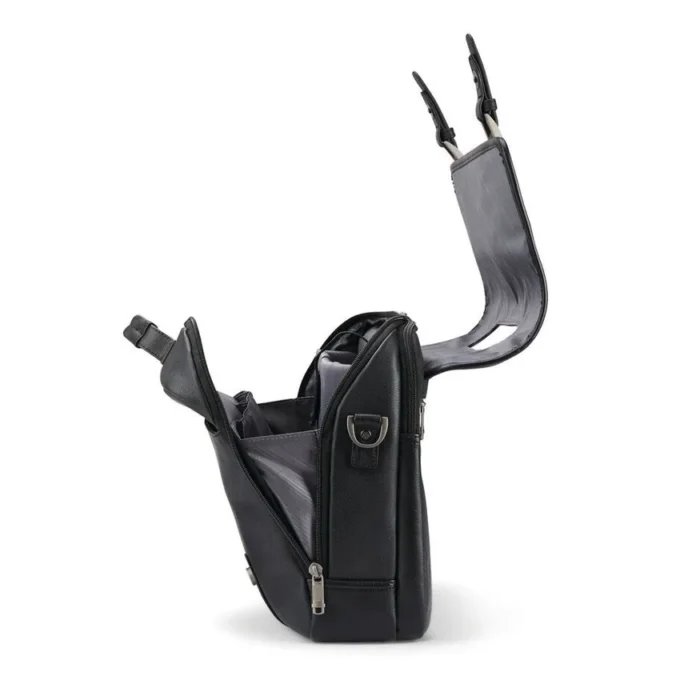 Classica borsa con patta in pelle